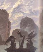 Carl Gustav Carus details Memorial Monument to Goethe (mk10) oil painting on canvas